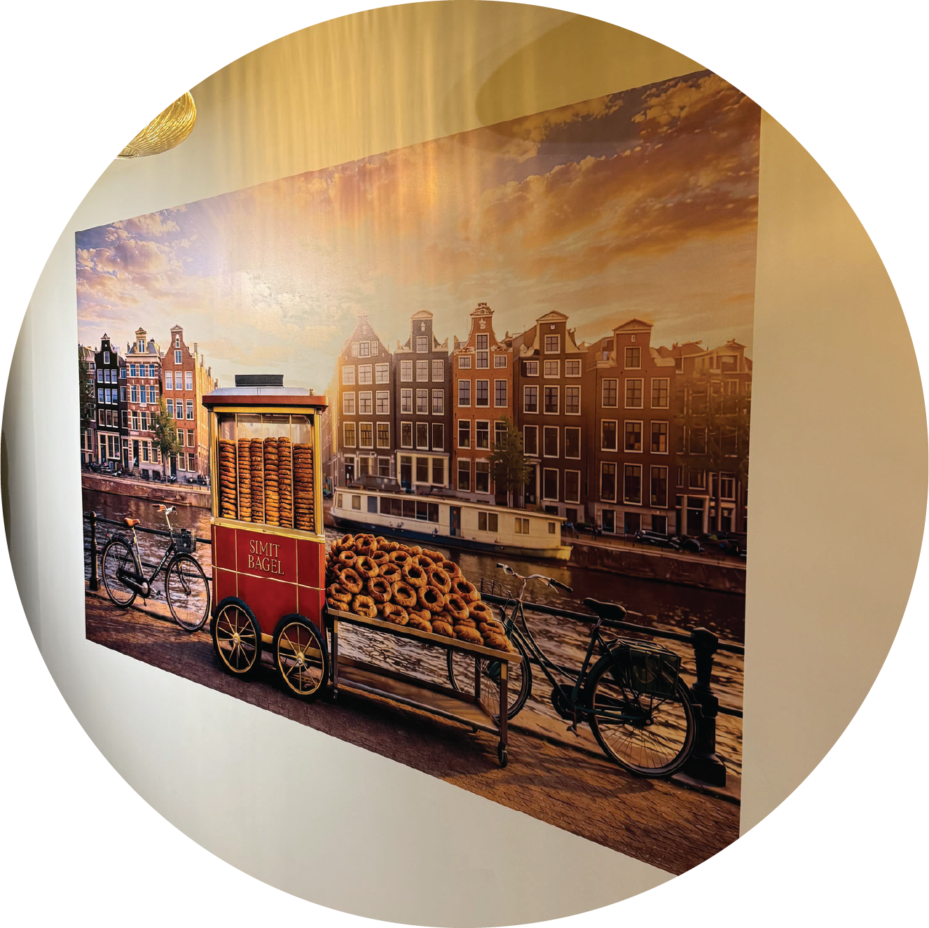 Muurprint in bakkerij De Beste Lekkernij